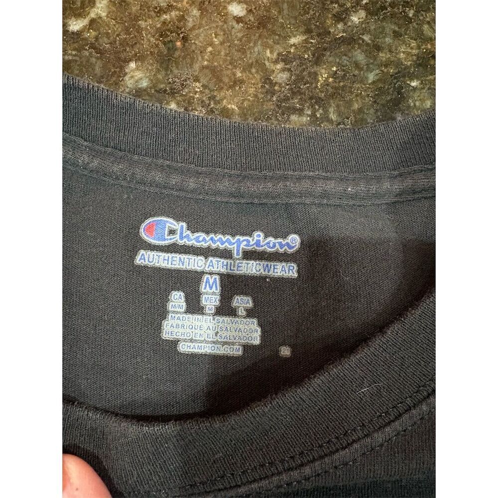 *3/$15 Champion Men's Medium Black Graphic Print T-Shirt Carolina Logo - Picture 7 of 7